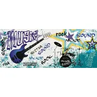 Dimex Fotobehang - Blue Guitar 375x150cm - Vliesbehang