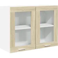 vidaXL Bovenkast Lyon 80x31x60 cm bewerkt hout sonoma eikenkleurig