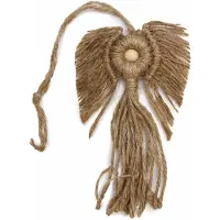 Ancient Wisdom Hati Hati Macramé Engel - Rebel - Handgemaakt In Indonesië - 22x14x1cm