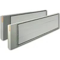 Ecosun - Terrasverwarmer - Loodsverwarming - Hoge-temperatuur stralingspaneel - Infrarood industriele verwarming - Wit - 900Watt