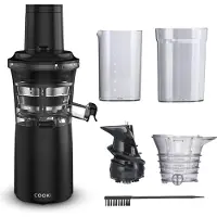 Media Evolution COOK-IT Slowjuicer - 700ML - Extra Brede Trechter - Anti-drup - BPA-vrij - Voor Harde Groenten en Fruit