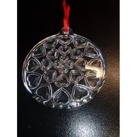 RCR Cristalleria Italiana RCR KERSTVERSIERING HARTJES 4 STUKS