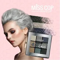 Miss Cop VEGAN Oogschaduw KLEURENPALET N° 04 - GRIJS.
