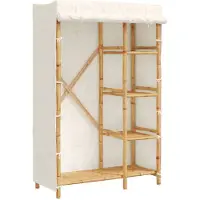 vidaXL Kledingkast 110x45x170 cm bamboe