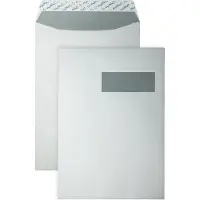 DULA EA4 Enveloppen - Akte envelop - Venster rechts - 220 x 312 mm - 100 stuks - Wit -zelfklevend met plakstrip - 120 gram -