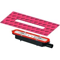 Tece Drainprofile afvoer "laag" - DN40 - 28 l/min - horizontale afvoer