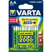Varta RECH.AC.Power AA1350mAh Bli4 Oplaadbare AA batterij (penlite) NiMH 1350 mAh 1.2 V 4 stuk(s)