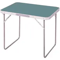 Sunnydays camping tafel - aluminium - opvouwbaar - blauw - L80 x B60 x H70 cm - Bijzettafels - Campingtafels