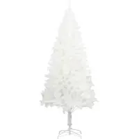 vidaXL Kunstkerstboom met levensechte naalden 240 cm wit
