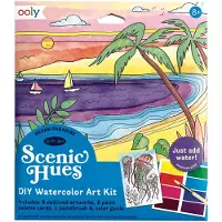 Ooly - Scenic Hues - D.I.Y. Aquarel kunst kit - Ocean paradise