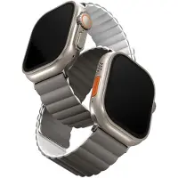 Uniq Revix dubbelzijdig bandje voor de Apple Watch | 44/45/46/49 mm - Ash Grey / Dove White