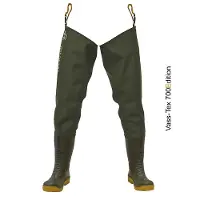 Vass E Nova 700 Thigh Pvc Wader Groen EU 46 Man