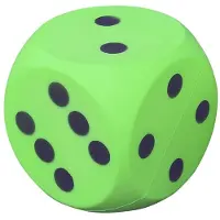 Pre-Sport Uncoated Foam Dice Green