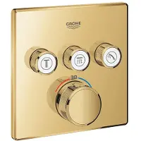 GROHE Grohtherm SmartControl - Inbouwthermostaat, 3 ventielen, Cool Sunrise 29126GL0
