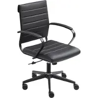 Sedero Bureaustoel Cádiz Zwart - Black Steel Edition - PU Leer - Bureaustoel voor Volwassenen