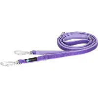 AnnyX Safety-hondenriem-hondenlijn- -politielijn-4 -voudig-verstelbaar-volledig gewatteerd- anti-escape Lavendel-Paars