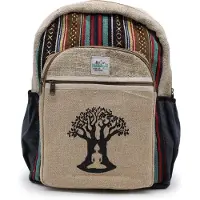 Ancient Wisdom Grote Hennep Rugzak - Rugtas - Bohdi Tree Design - 45x30x10cm