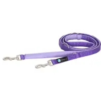 AnnyX verstelbare Hondenriem-FUN -classic Bolt-Lavendel-paars- Lengte 3 meter - 2,5cm breed - politielijn - Trainingslijn - Voor middelgrote tot grote honden