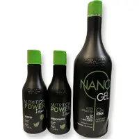 Brazil Keratin Brazil Protein Nano Gel 1000 ml & Shampoo & Conditioner NANOGEL O%FORMOL