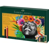 Faber Castell tekenset - Polychromos en Pitt Grafiet Mat - 50-delig - FC-210054