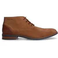 Van lier Cognac suède veterboots | Maat 41