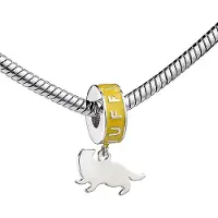 The Carat Shop Harry Potter Sterling Silver Hufflepuff House Slider Charm