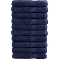 vidaXL Handdoeken SOLUND 10 st 600 g/m² 100x200 cm marineblauw