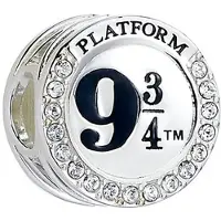 The Carat Shop Zilveren 925 Platform 9 3/4 bedel met kristallen