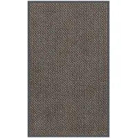vidaXL Deurmat getuft 90x150 cm donkerbruin
