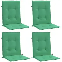 vidaXL Tuinstoelkussens lage rug 4 st 100x50x3 cm oxford stof groen
