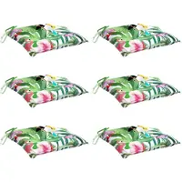 vidaXL Stoelkussens 6 st 50x50x7 cm stof meerkleurig