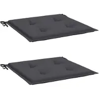 vidaXL Tuinstoelkussens 2 st 40x40x4 cm oxford stof antracietkleurig