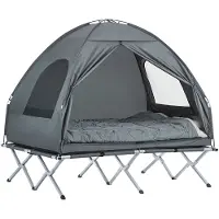 SoBuy 4-In-1 Tent - Grijs - 2 Persoons - 193x188x145cm