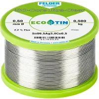 FELDER ISO-Core Ultra Clear SAC305 Soldeertin Spoel Sn96,5Ag3Cu0,5 0.500 kg 0.5 mm