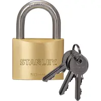 Stanley Hangslot | | 50 mm (Massief messing, 3 Sleutels, Buiten)