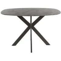 Hoyz bartafel kruisframe deens ovaal 3d bruin