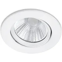 BES LED LED Spot - Inbouwspot - Trion Paniro - Rond 5W - Dimbaar - Warm Wit 3000K - Mat Wit - Aluminium - Ø80mm