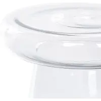 Beliani CALDERA - Bijzettafel - Transparant - Glas