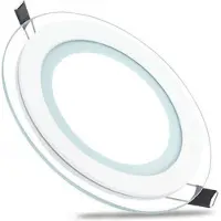 BES LED LED Downlight Slim - Inbouw Rond 12W - Helder/Koud Wit 6400K - Mat Wit Glas - Ø160mm
