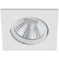 BES LED LED Spot - Inbouwspot - Trion Paniro - Vierkant 5W - Dimbaar - Warm Wit 3000K - Mat Wit - Aluminium - 80mm