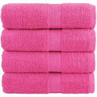 vidaXL Premium washandjes SOLUND 4 stuks roze 30x30 cm 600 g/m2