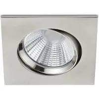 BES LED LED Spot - Inbouwspot - Trion Paniro - Vierkant 5W - Dimbaar - Warm Wit 3000K - Mat Nikkel - Aluminium - 80mm