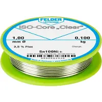 FELDER Soldeerdraad | 1 mm | 100 g | Sn100Ni+ | 1 stuk - 5552941010 5552941010