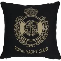 Mars & More gobelin kussen antraciet royal yacht club 45x45cm*