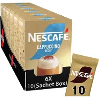 Nescafe Cappuccino Decafé oploskoffie - 6 doosjes x 10 zakjes