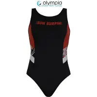 Olympia - Badpak - Zwart met Motief - 38