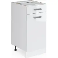 Vicco Keukenonderkast R-Line Wit Hoogglans 40 cm zonder werkblad, Model 29236