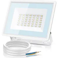 Aigostar 10Q11 - LED schijnwerper - 30W - IP65 Waterdicht - Floodlight - Breedstraler - Bouwlamp - Buitenlamp - 4000K - Wit