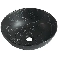 Guido Gusto Waskom Luisa 41x41x15cm Nero marmerlook zwart