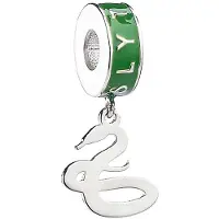The Carat Shop Harry Potter Sterling Silver Slytherin House Slider Charm